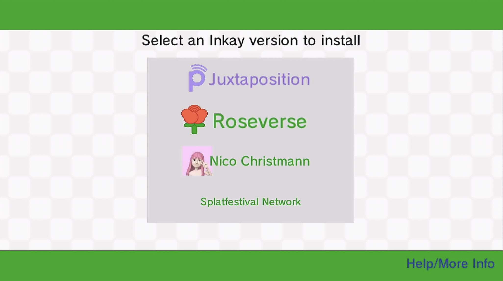 Selecting Nico Christmann inside Inkay Switcher